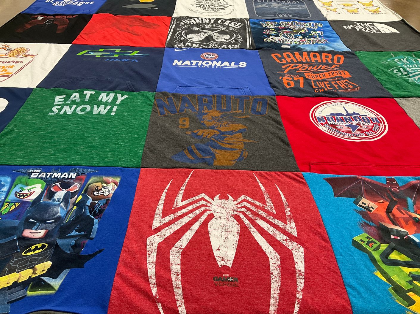 T-shirt quilt from brandon high school by Jessica from MI