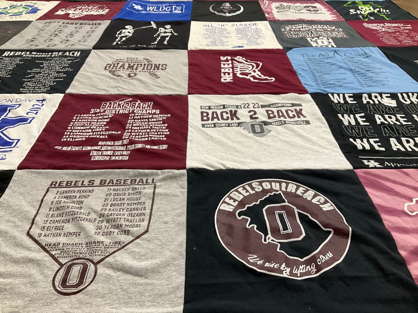 T-shirt quilt featuring unknown by Casey from KY
