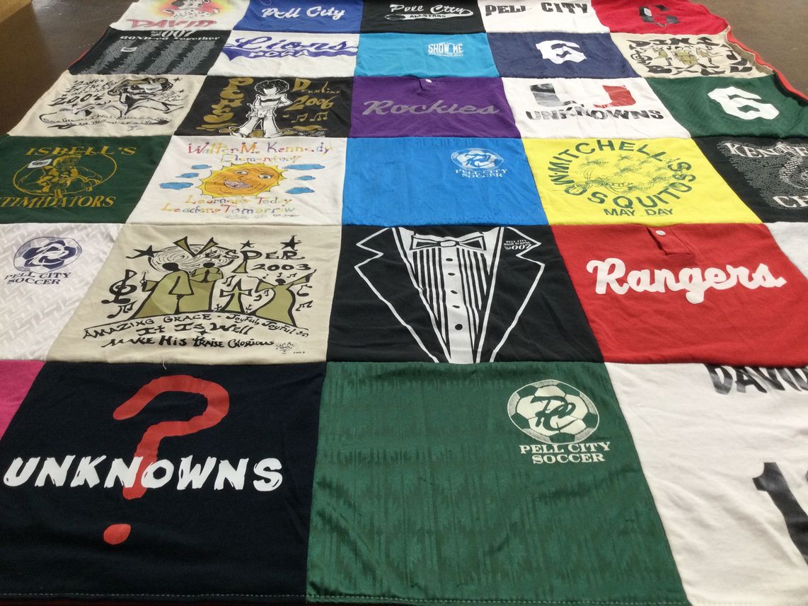 T-shirt quilt featuring pell city soccer by Debbie from AL