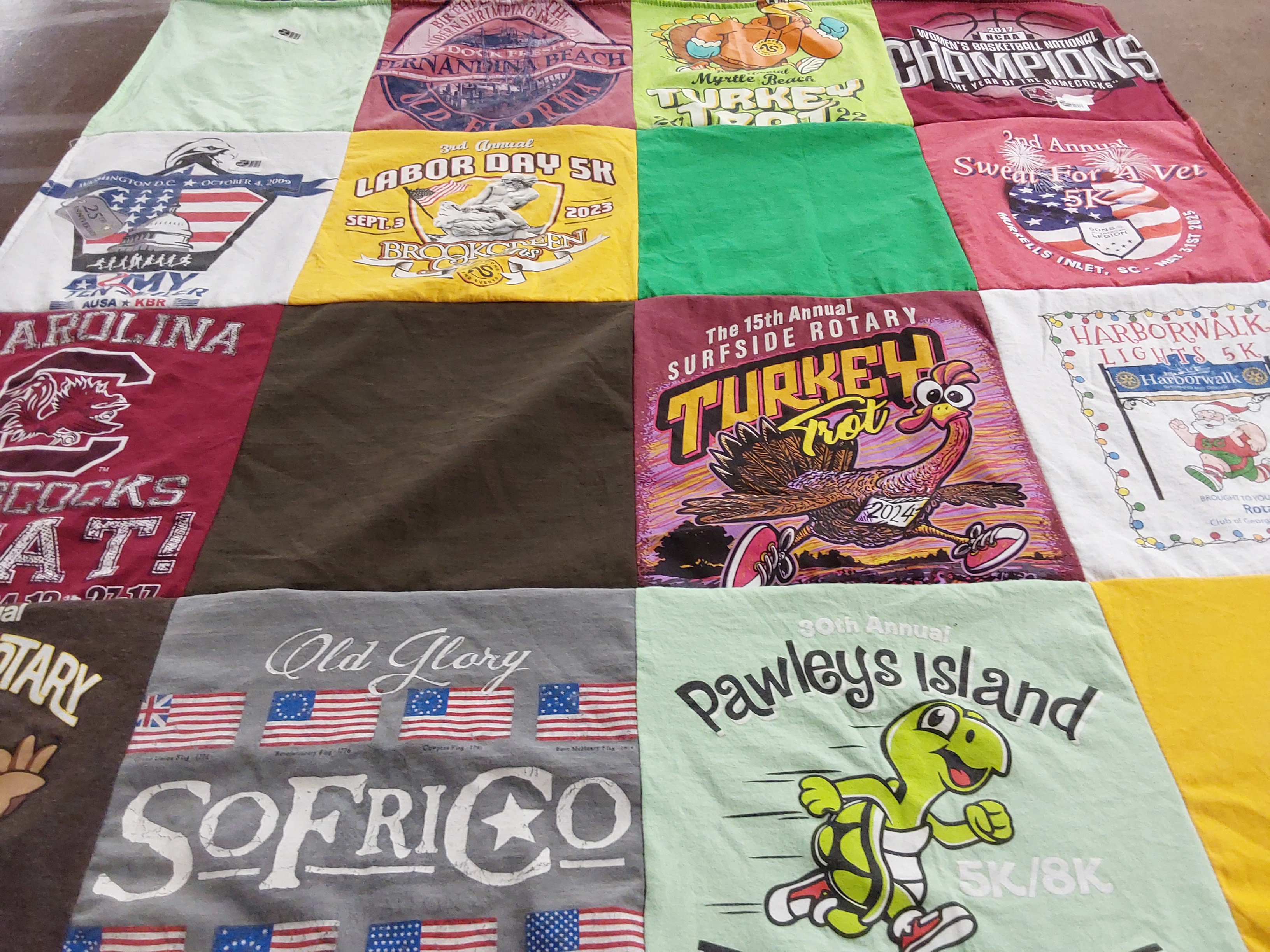 T-shirt quilt from university of south carolina by Teresa from SC