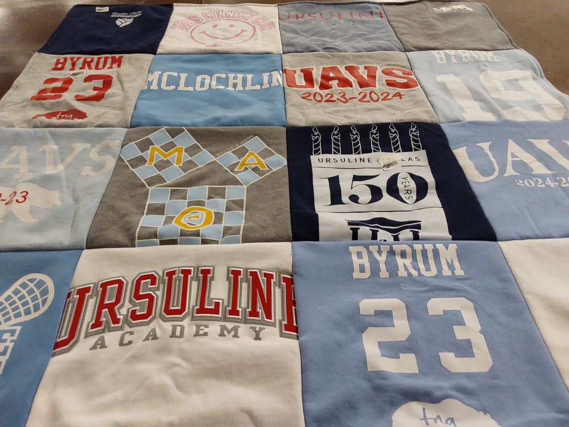 T-shirt quilt featuring uavs by Alex from TX