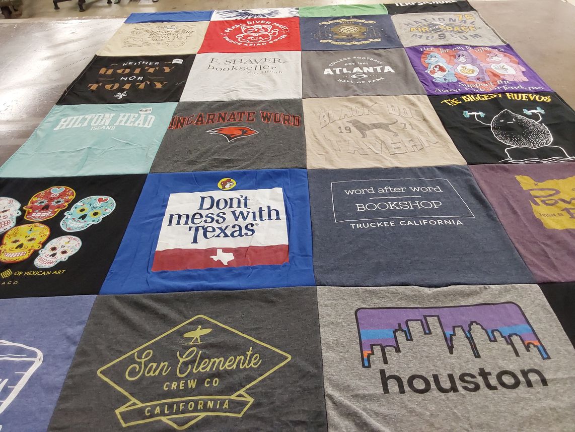 T-shirt quilt from the university of the incarnate word by Christina from MA