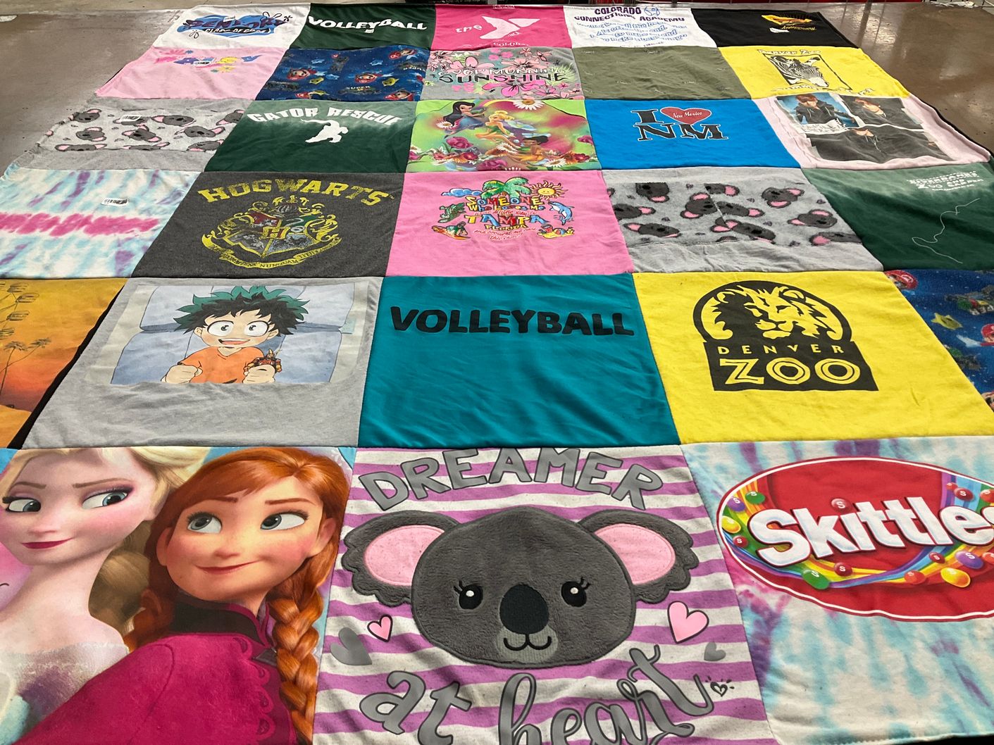 T-shirt quilt from gator risdon high school by Christine from CO