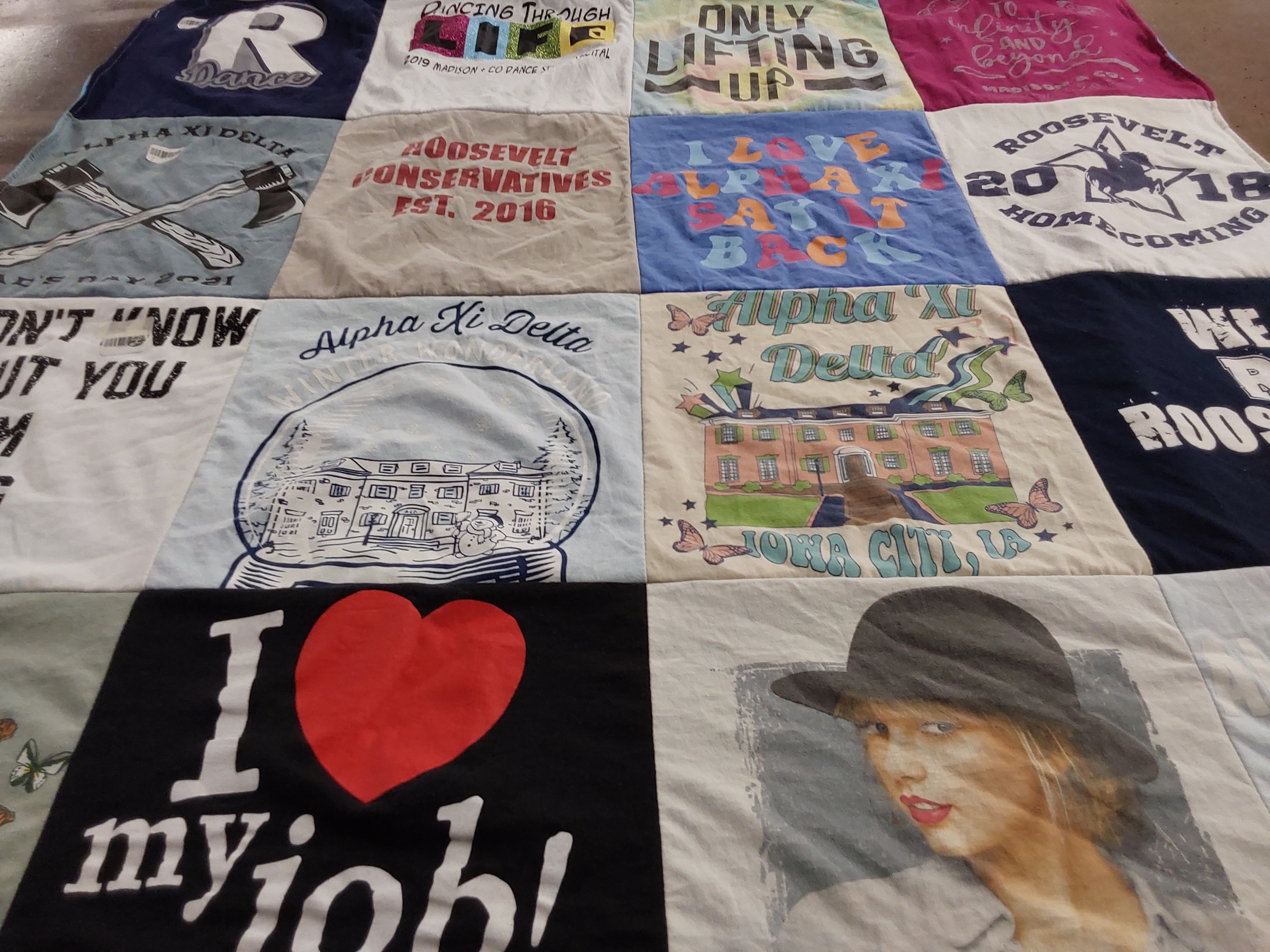 T-shirt quilt from iowa state university by Linda from IA