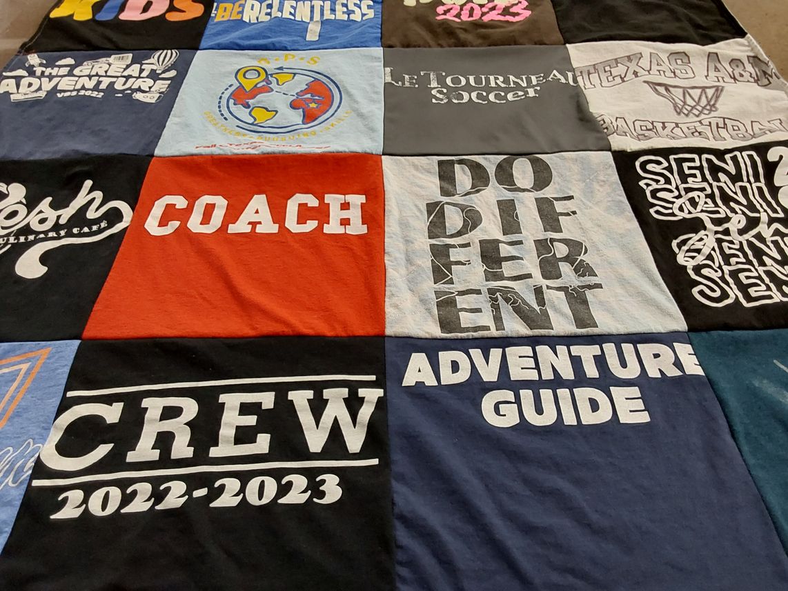 T-shirt quilt featuring texas a&m university basketball by Melinda from TX