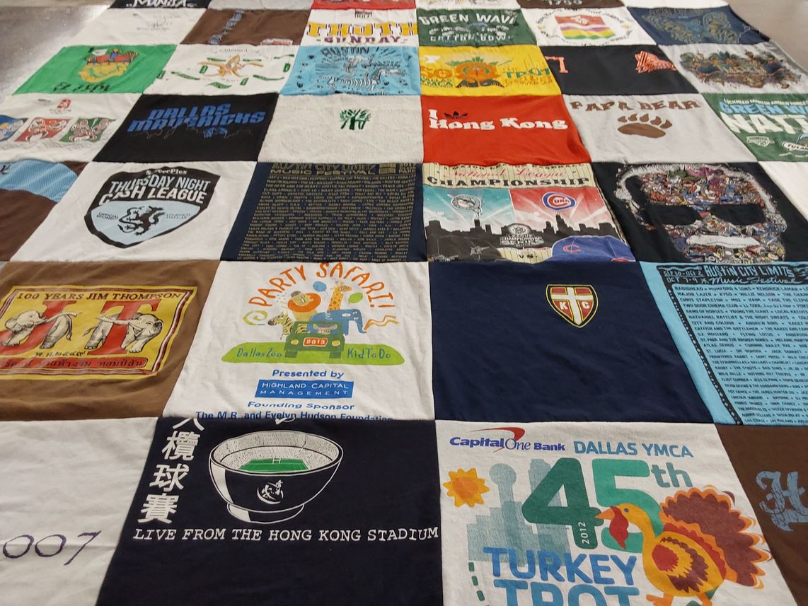 T-shirt quilt featuring none by Nikki from TX