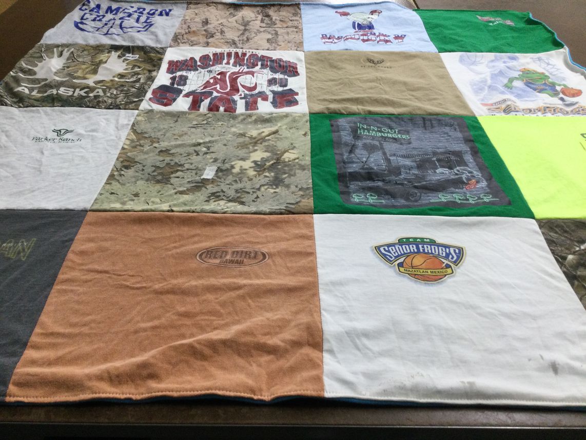 T-shirt quilt from washington state university by Karyn from CA