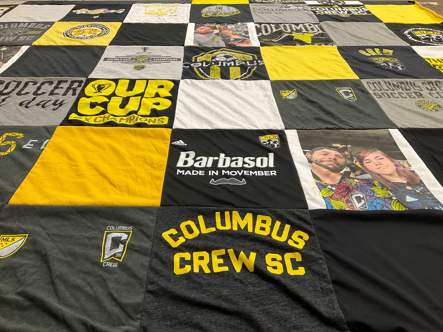 T-shirt quilt featuring columbus crew sc by Annette from OH