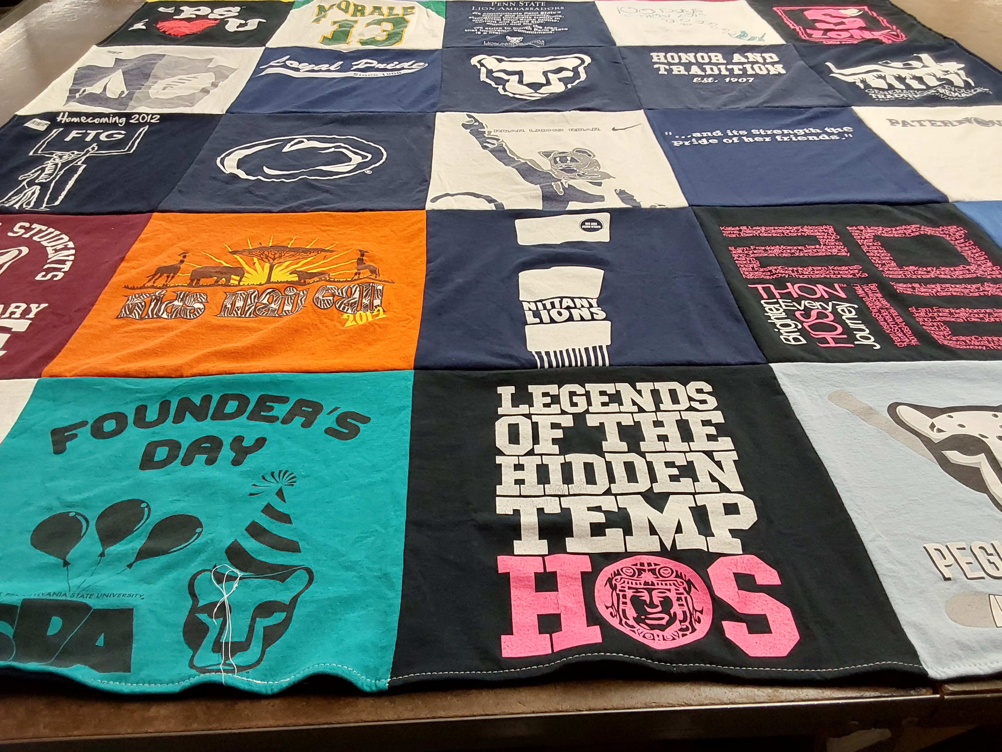 T-shirt quilt from pennsylvania state university by John from DC