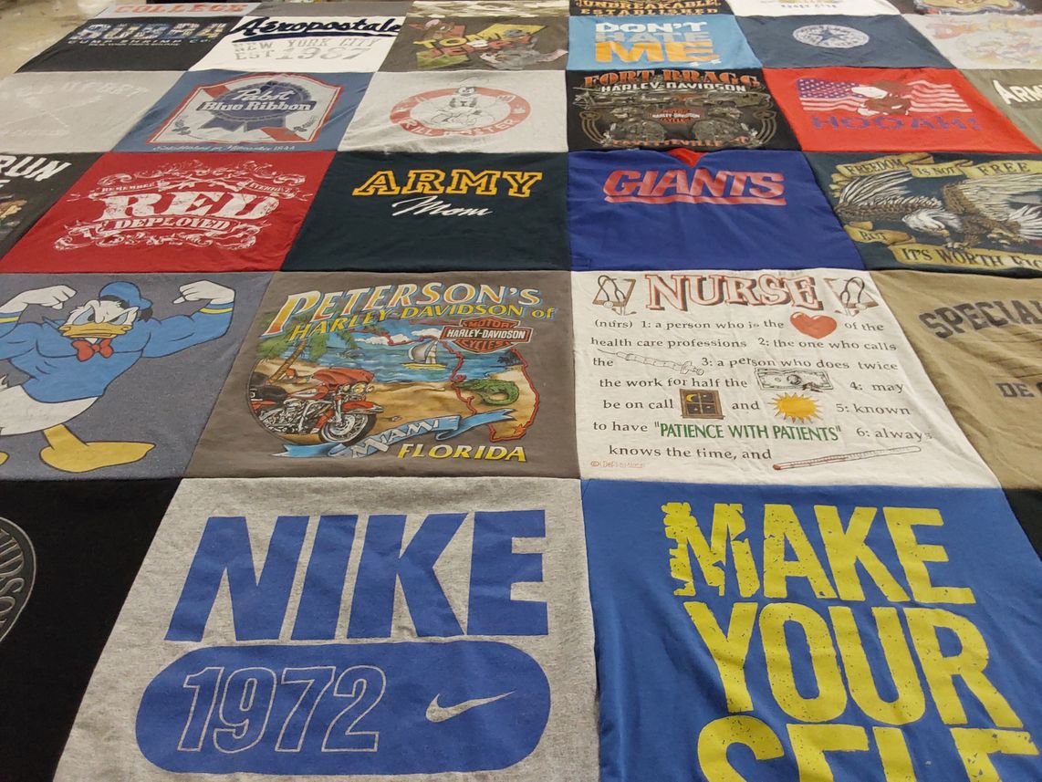 T-shirt quilt featuring new york giants by Cynthia from NC