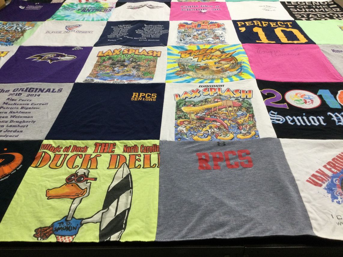 T-shirt quilt from rollins college by Lori from MD