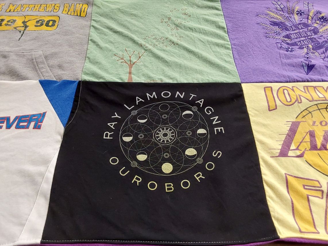 T-shirt quilt featuring los angeles lakers by Isabel from TX