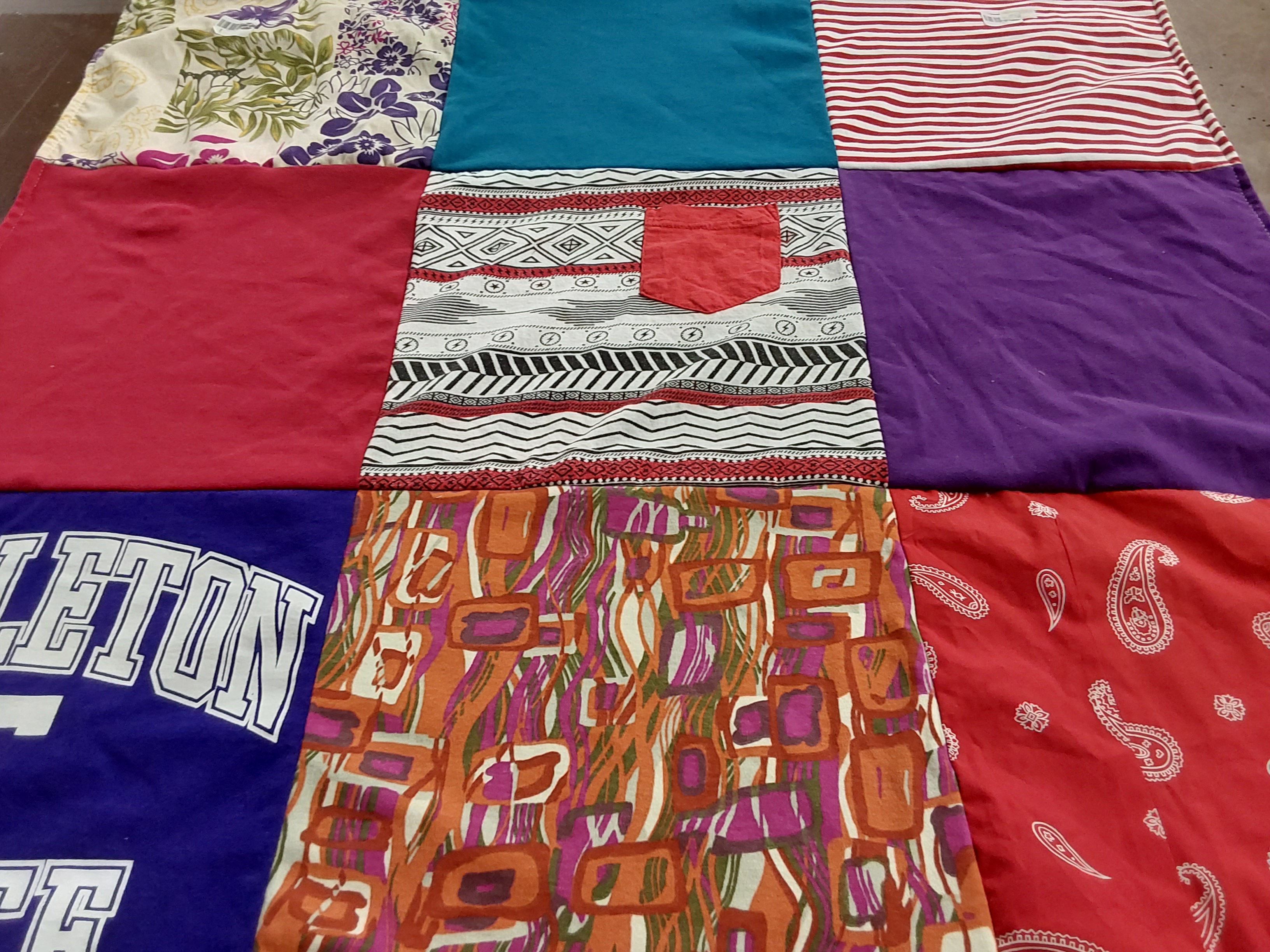 T-shirt quilt from sheridan college by Cathy from TX