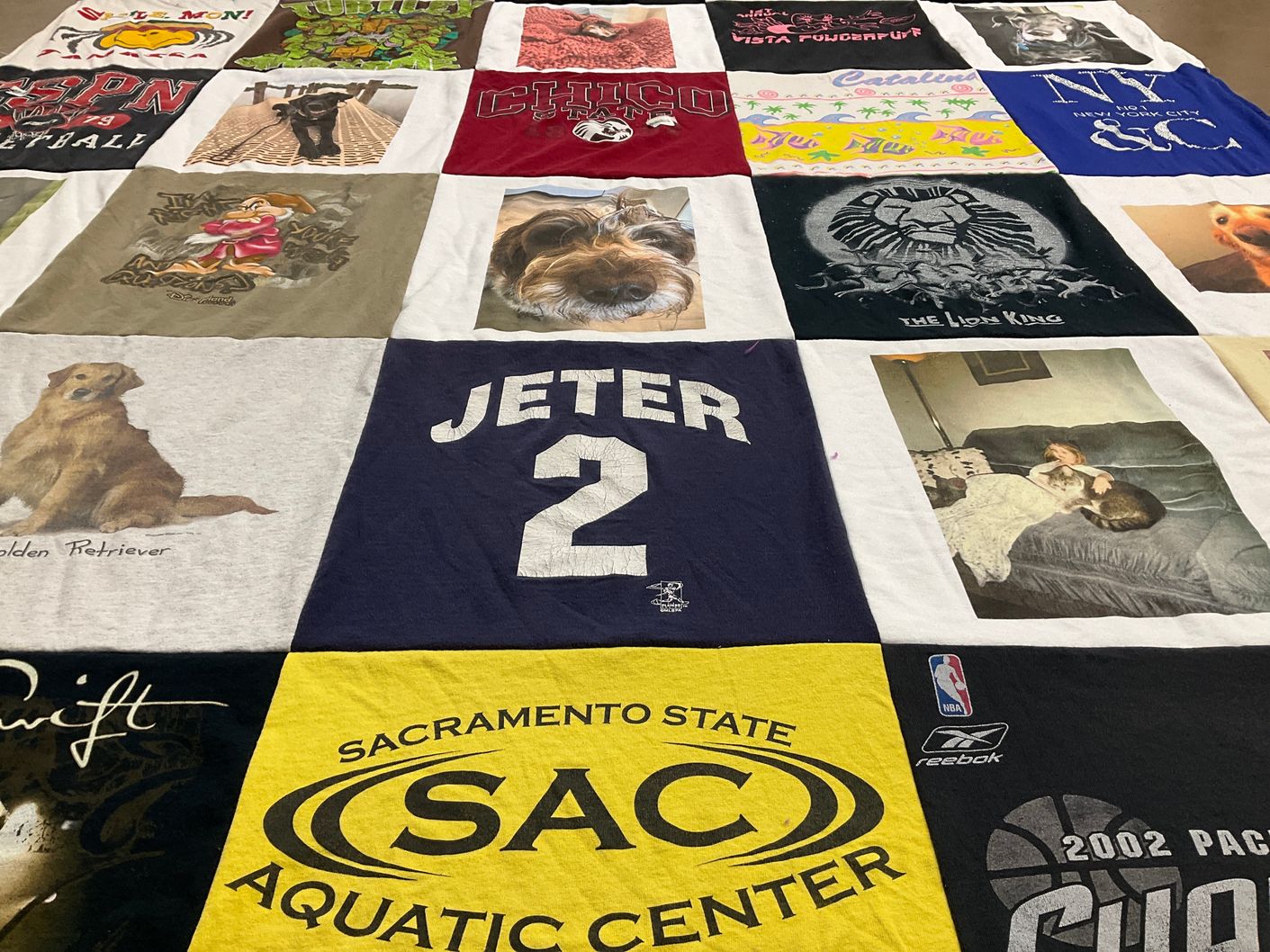 T-shirt quilt from sacramento state university by Christina from AL