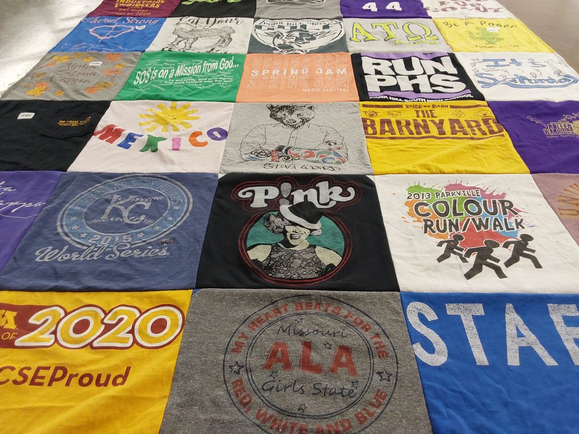 T-shirt quilt featuring kansas city royals by Lori from MO