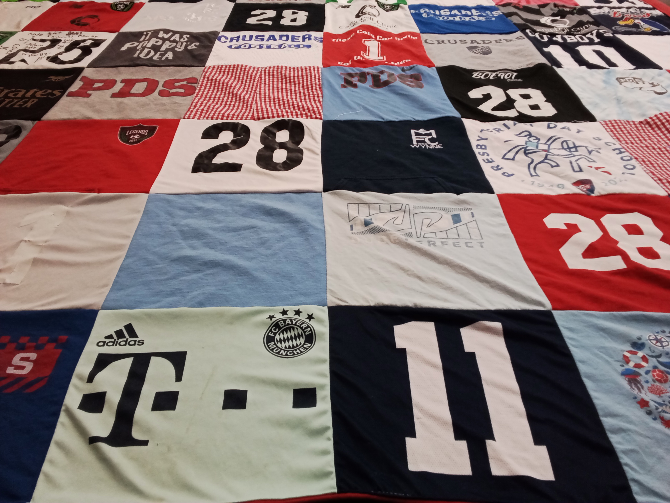 T-shirt quilt featuring bayern munchen by Donna from TN