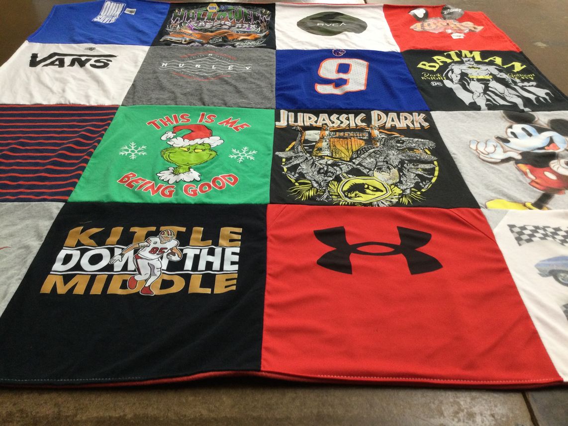 T-shirt quilt featuring san francisco 49ers by Sandi from ID
