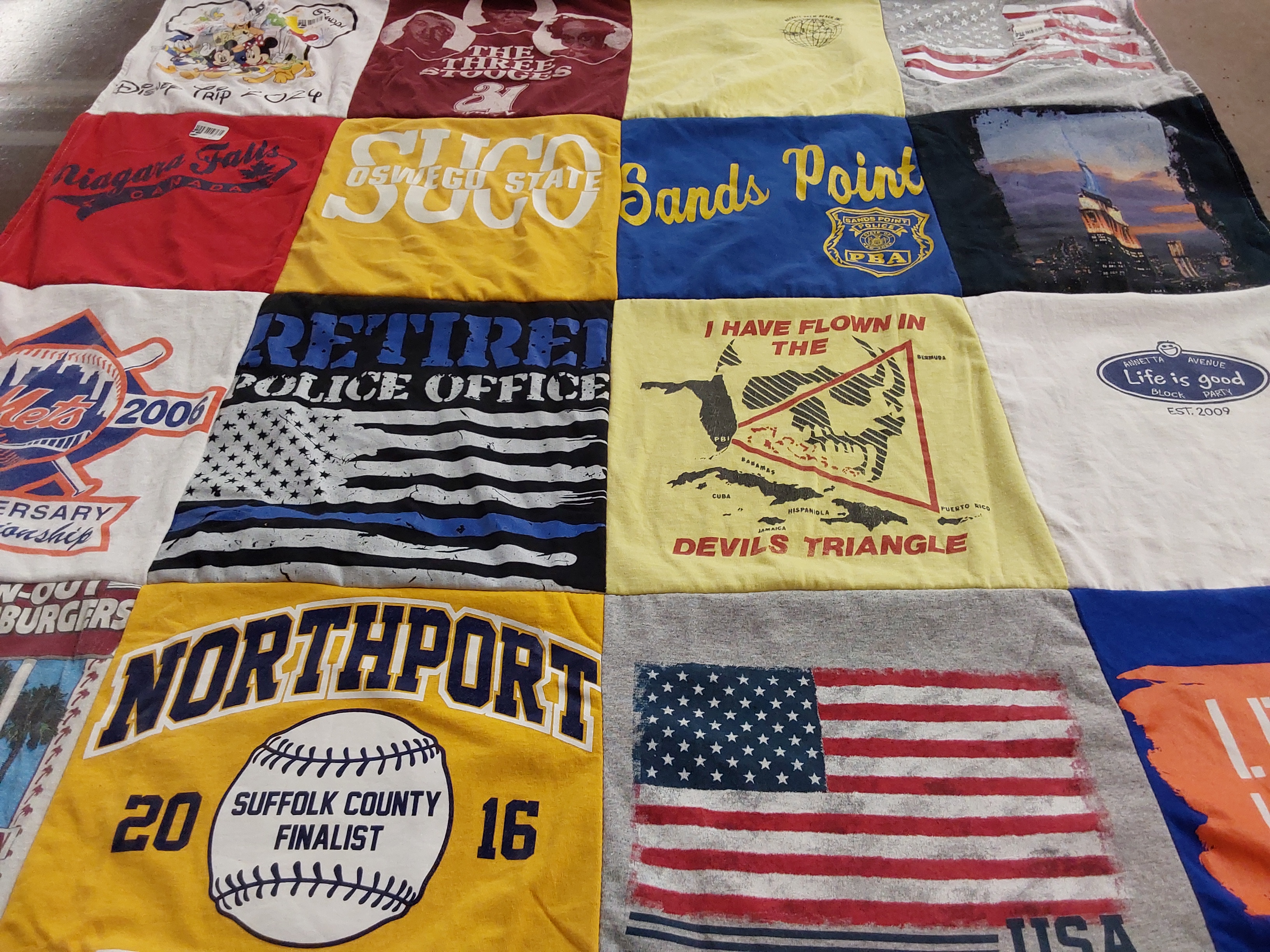 T-shirt quilt featuring new york mets by Richard from NY