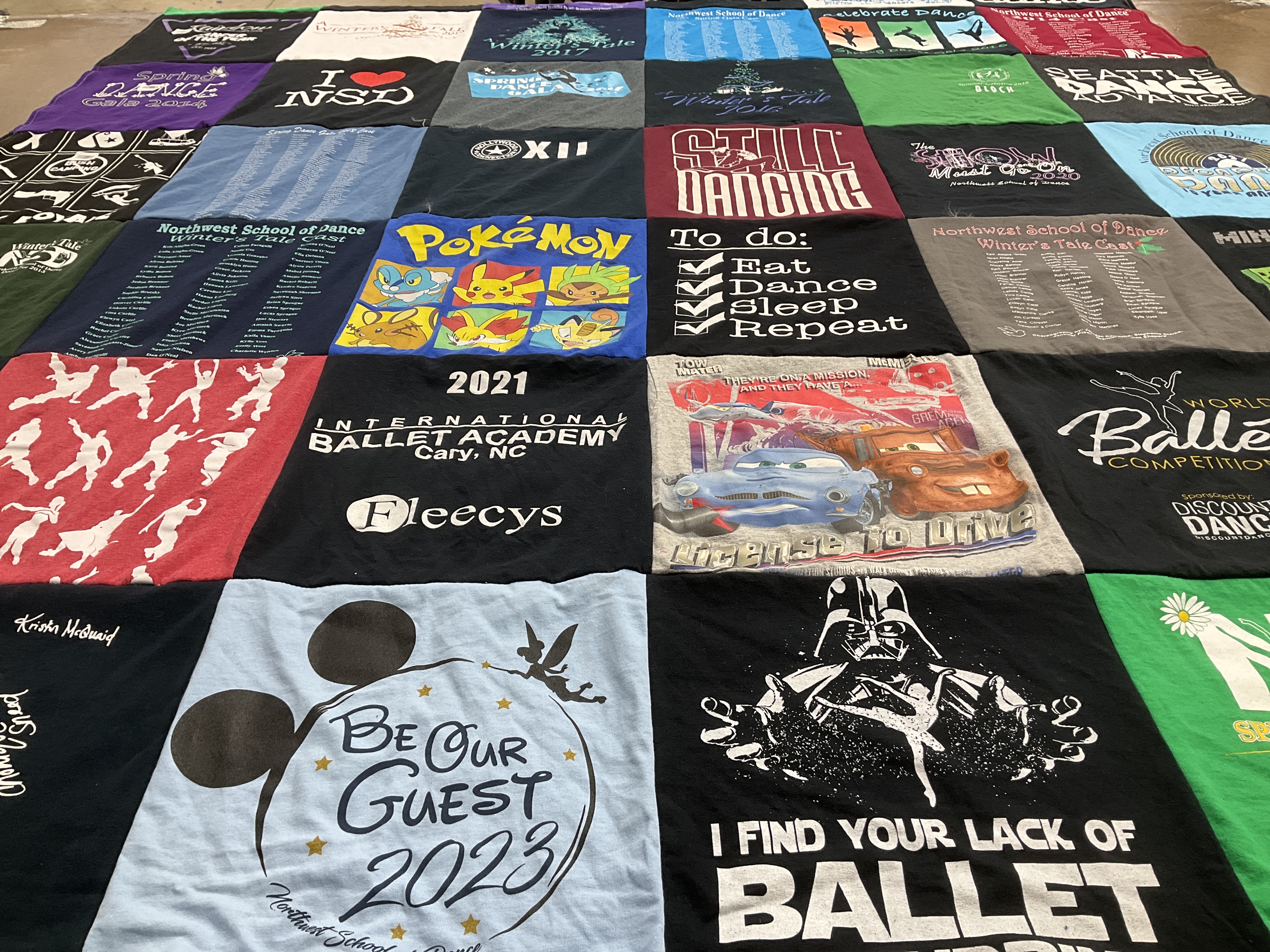 T-shirt quilt featuring seattle seahawks by Jennifer from WA