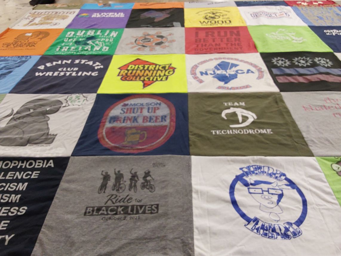 T-shirt quilt featuring penn state club wrestling by Cassie from VA