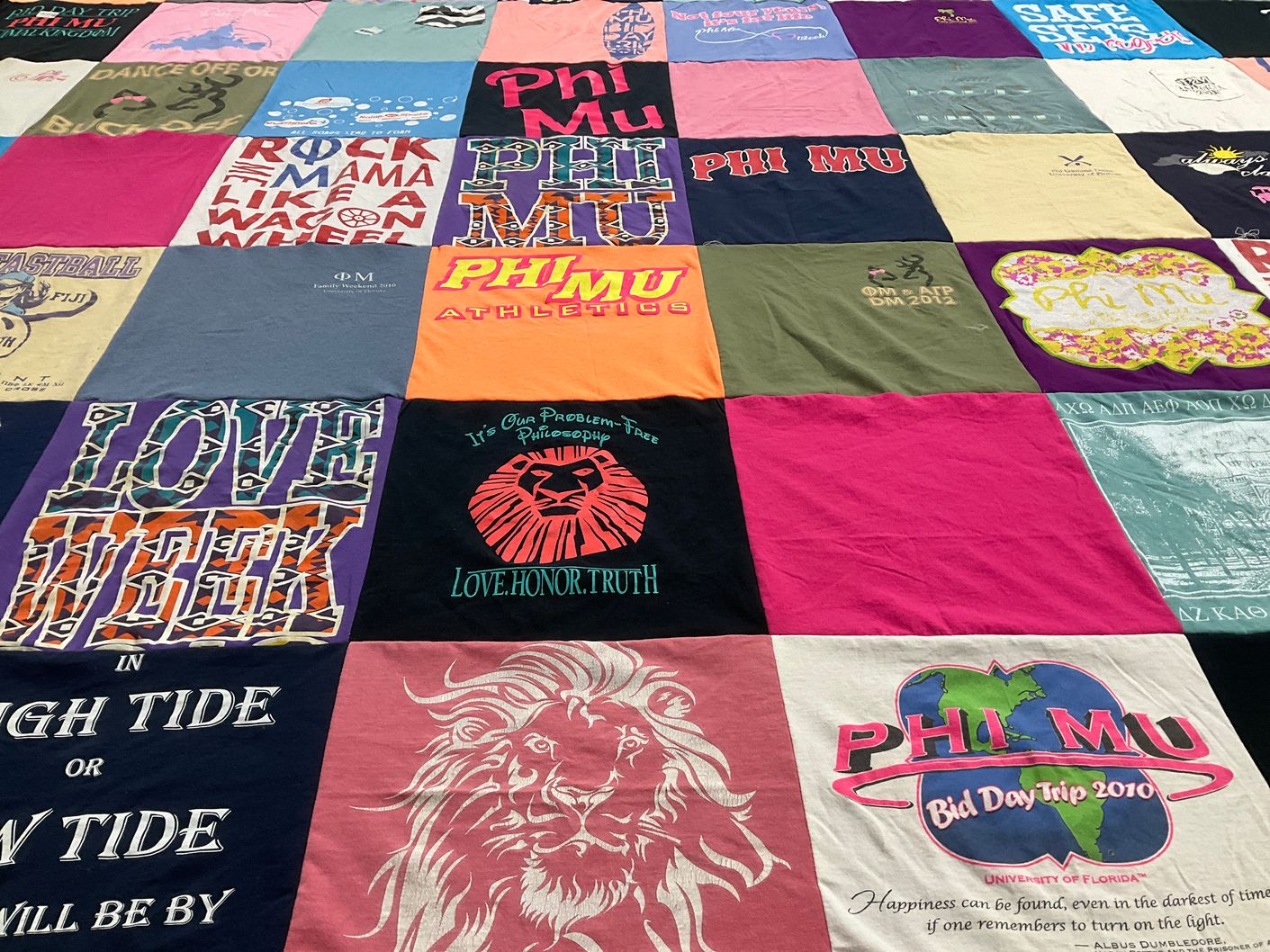 T-shirt quilt from university of florida by Cori from VA