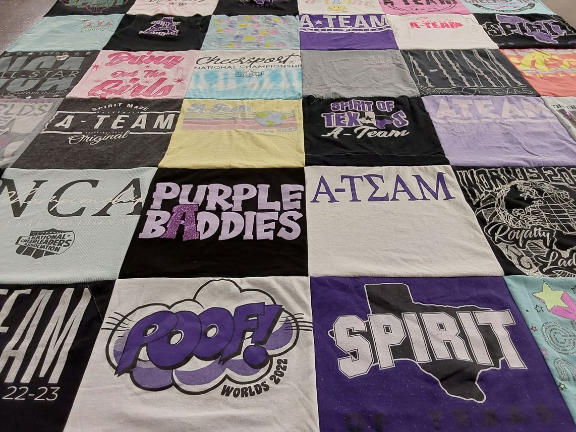 T-shirt quilt featuring a-team by Samanatha from TX