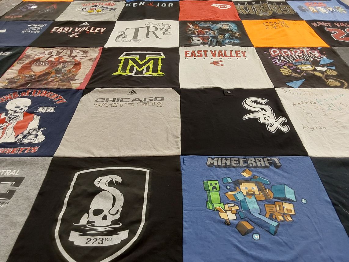 T-shirt quilt featuring chicago white sox by Sherry from WA
