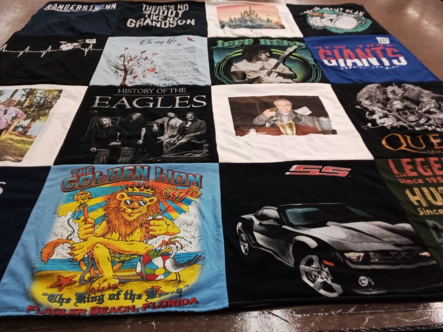 T-shirt quilt featuring new york giants by Karen from FL