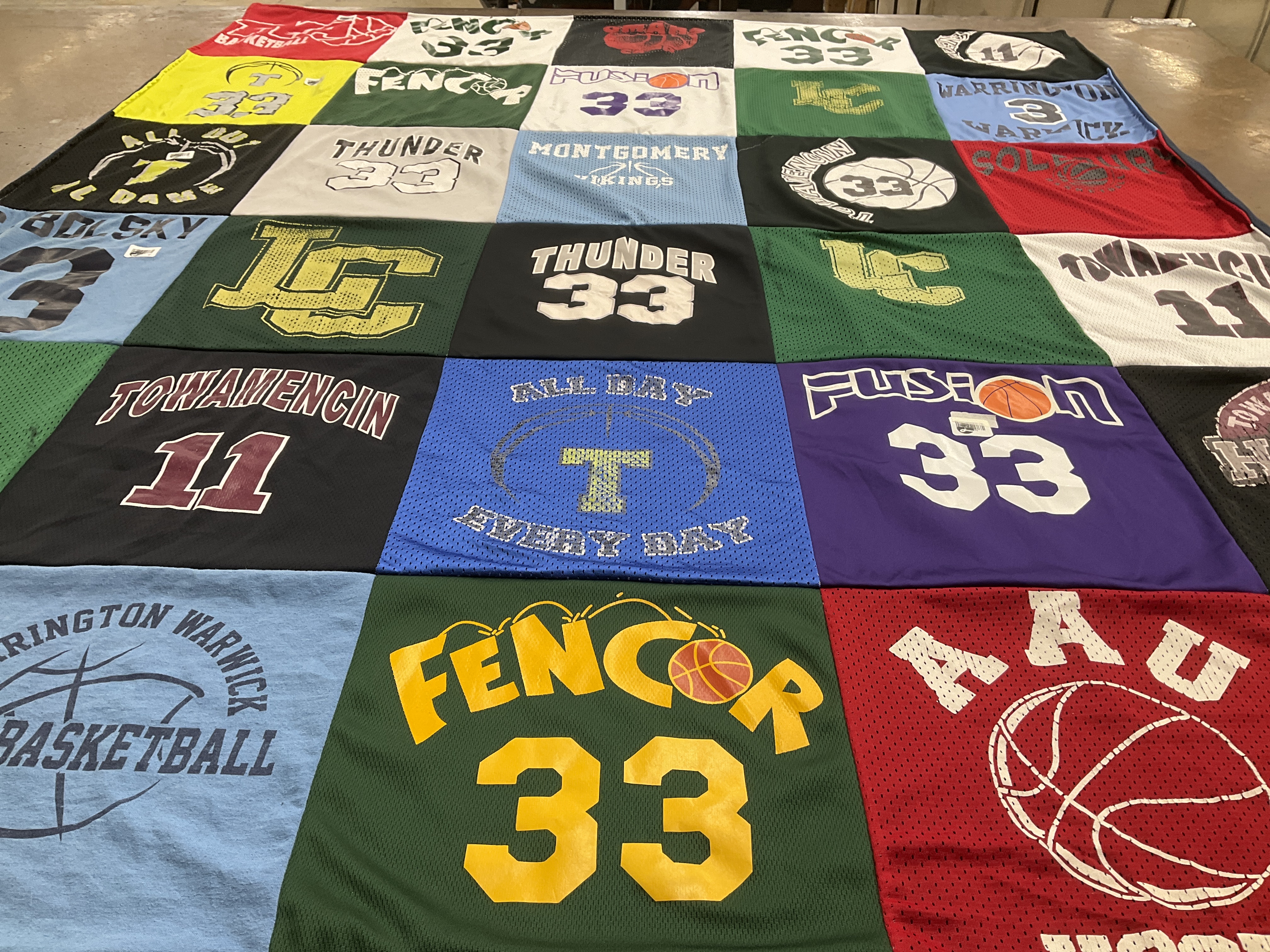 T-shirt quilt featuring fencor, montgomery by Ben from PA