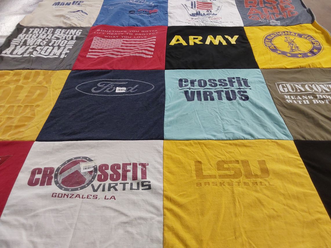T-shirt quilt from lsu basketball by Heather from LA