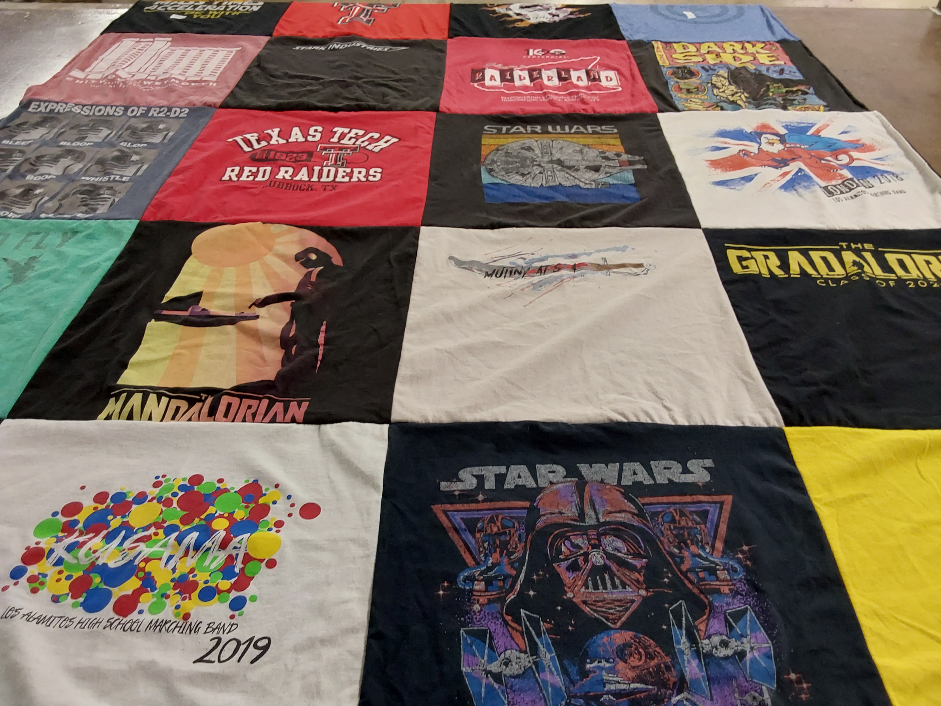 T-shirt quilt from texas tech university by Brad from CA