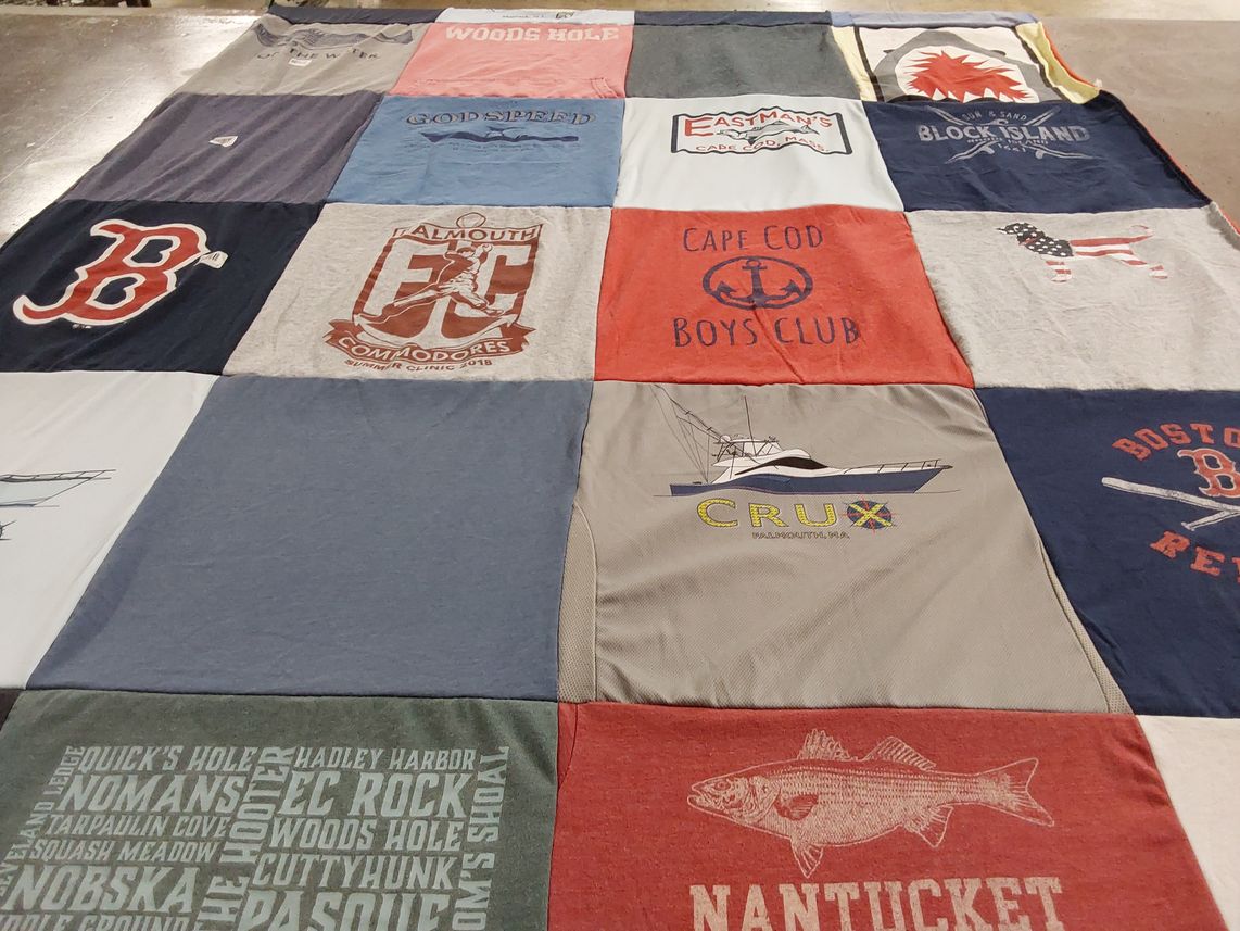 T-shirt quilt featuring boston red sox by Katie from OH