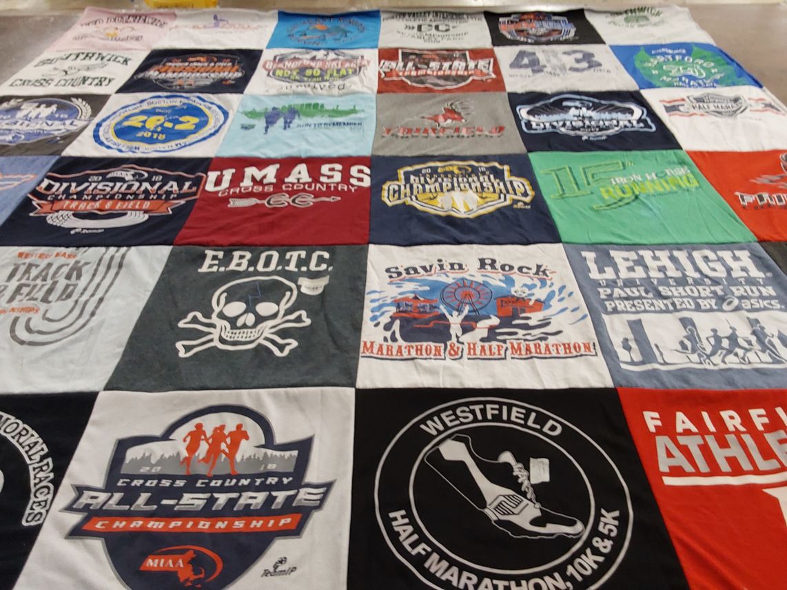 T-shirt quilt featuring ebotc by Rebecca from MA