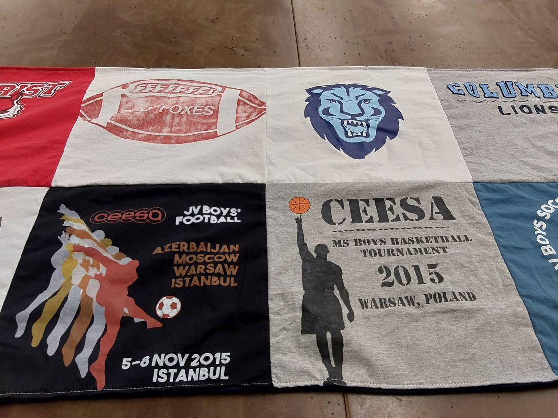 T-shirt quilt from columbia lions by Viktor from NJ