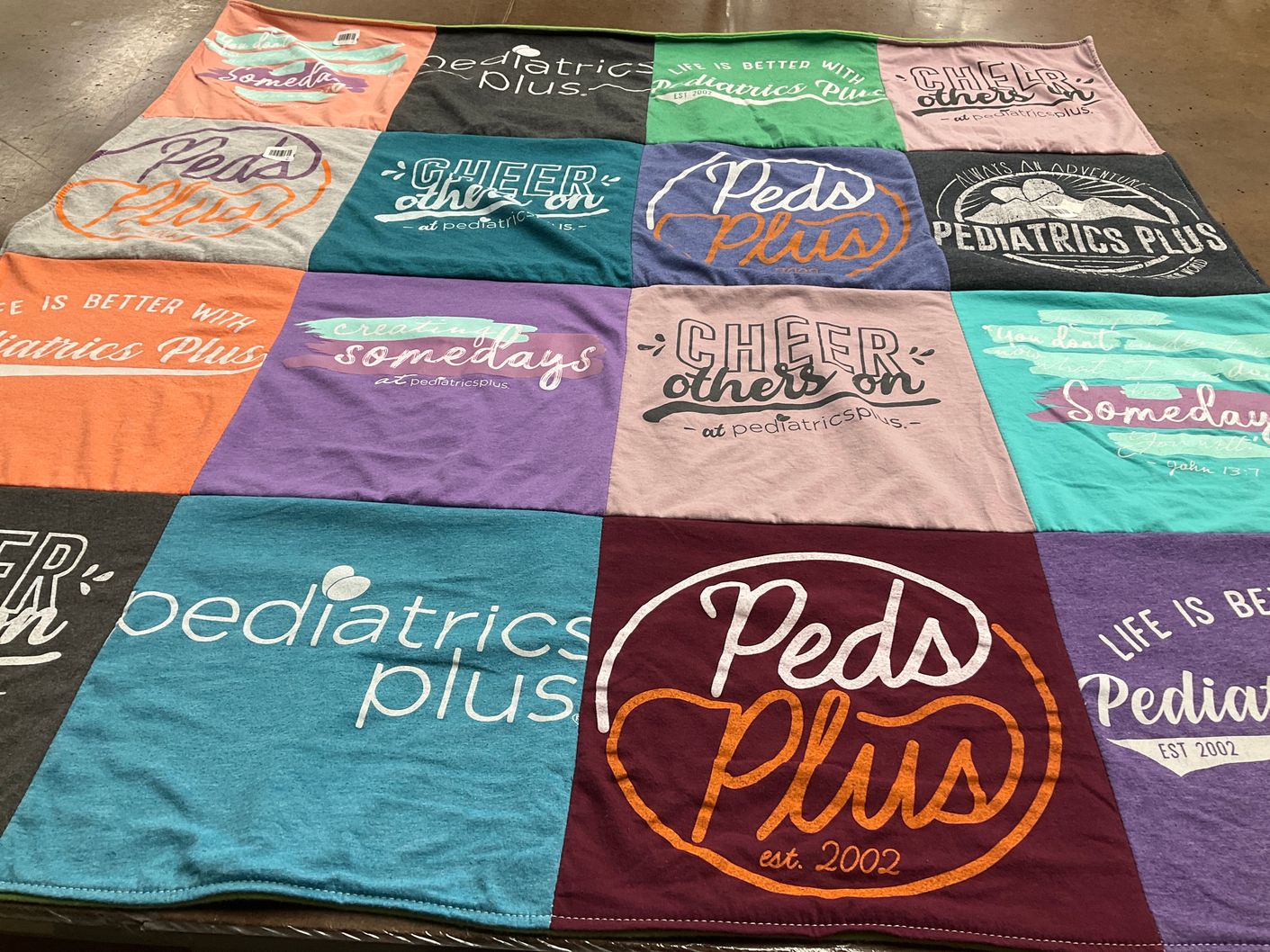 T-shirt quilt with pediatrics, support themes by Stacy from TX
