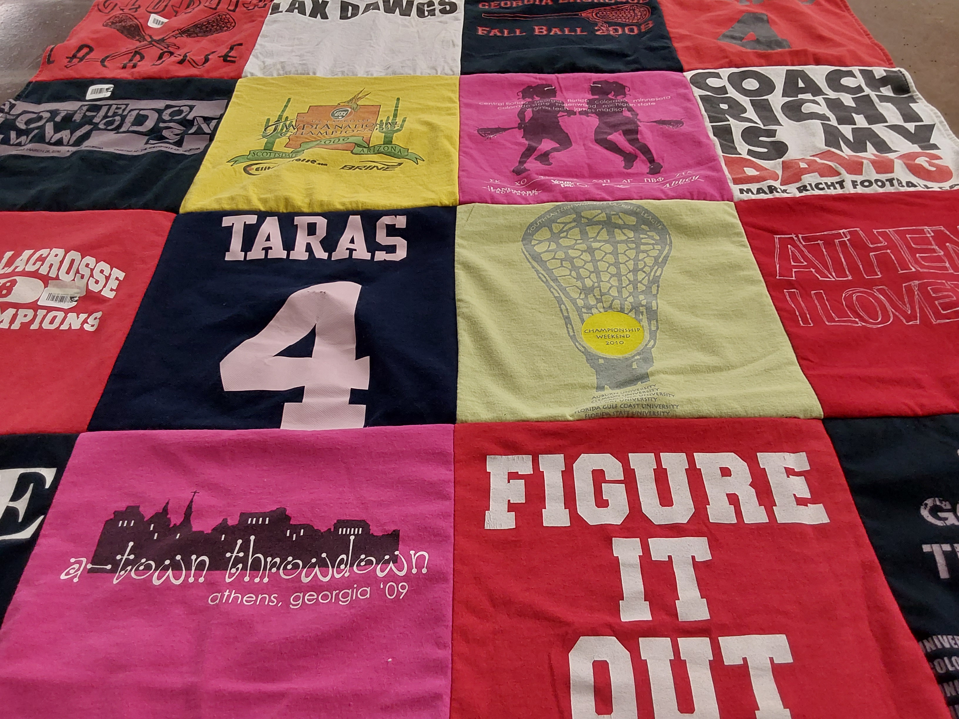 T-shirt quilt from florida gulf coast university by Donna from TN