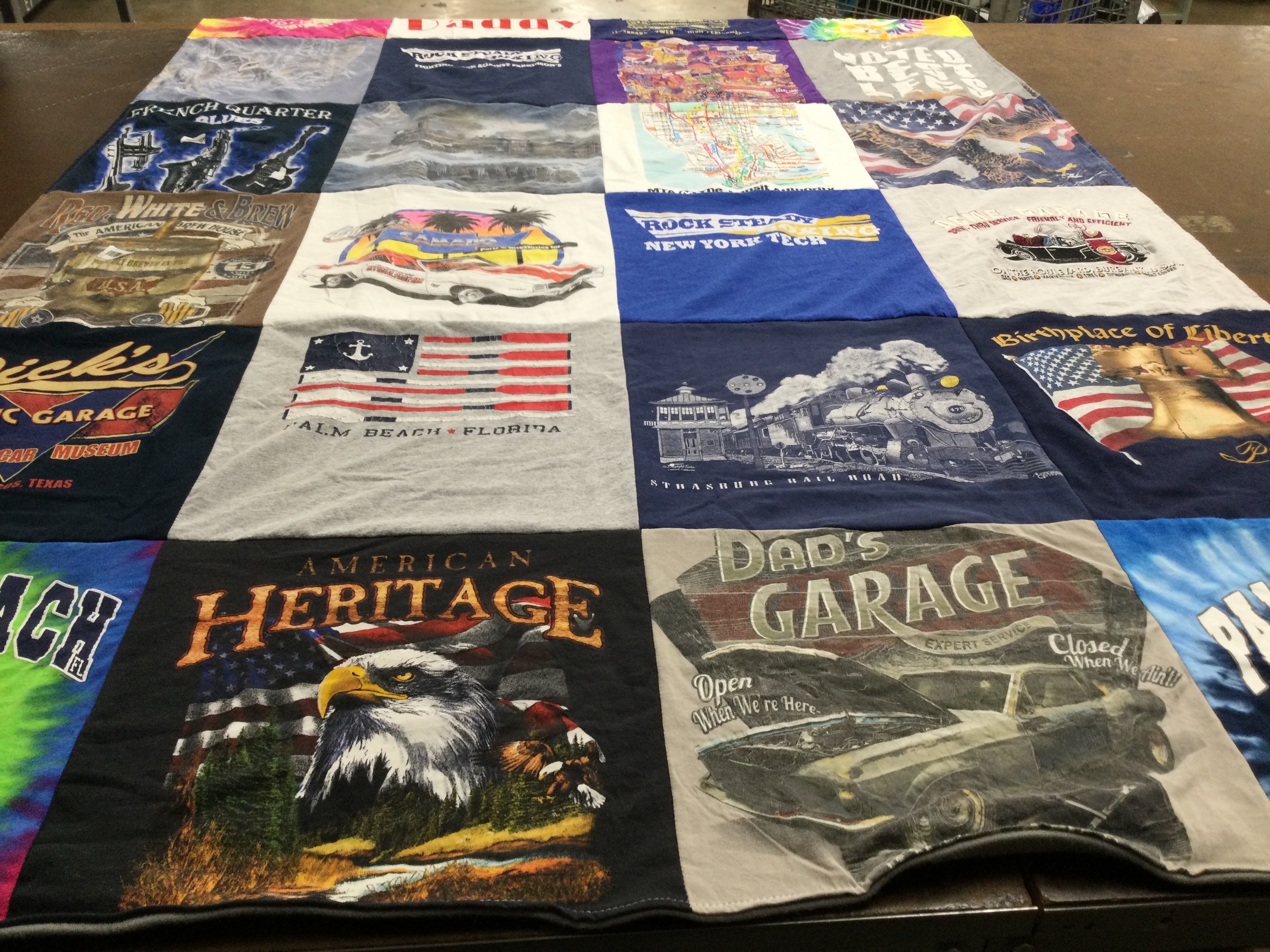 T-shirt quilt featuring none by Kathleen from NY