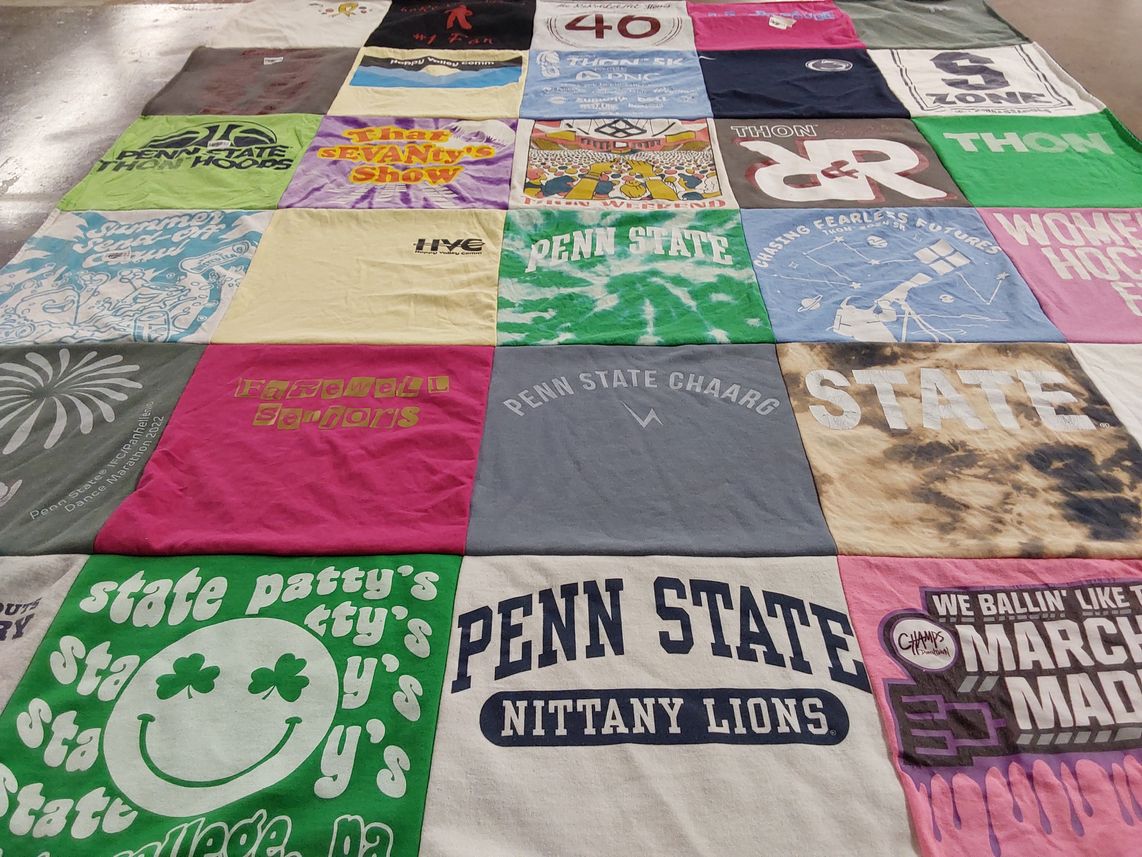 T-shirt quilt featuring penn state nittany lions by STEPHANIE from NJ
