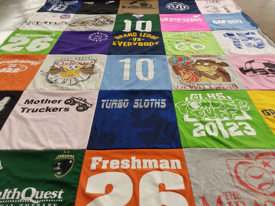 T-shirt quilt featuring jaguars fc by Candice from MI