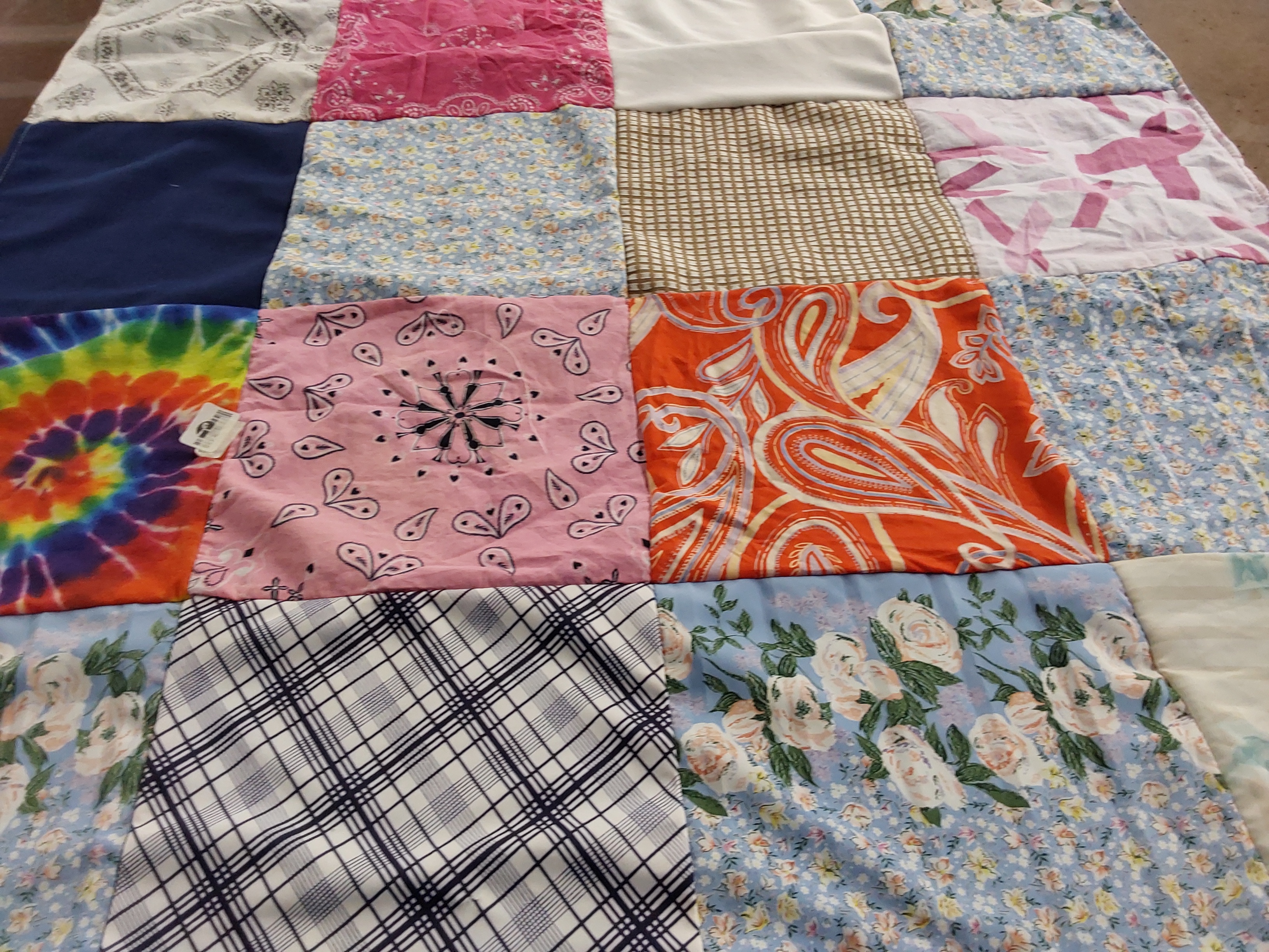 T-shirt quilt with sewing, crafting themes by Donna from VA