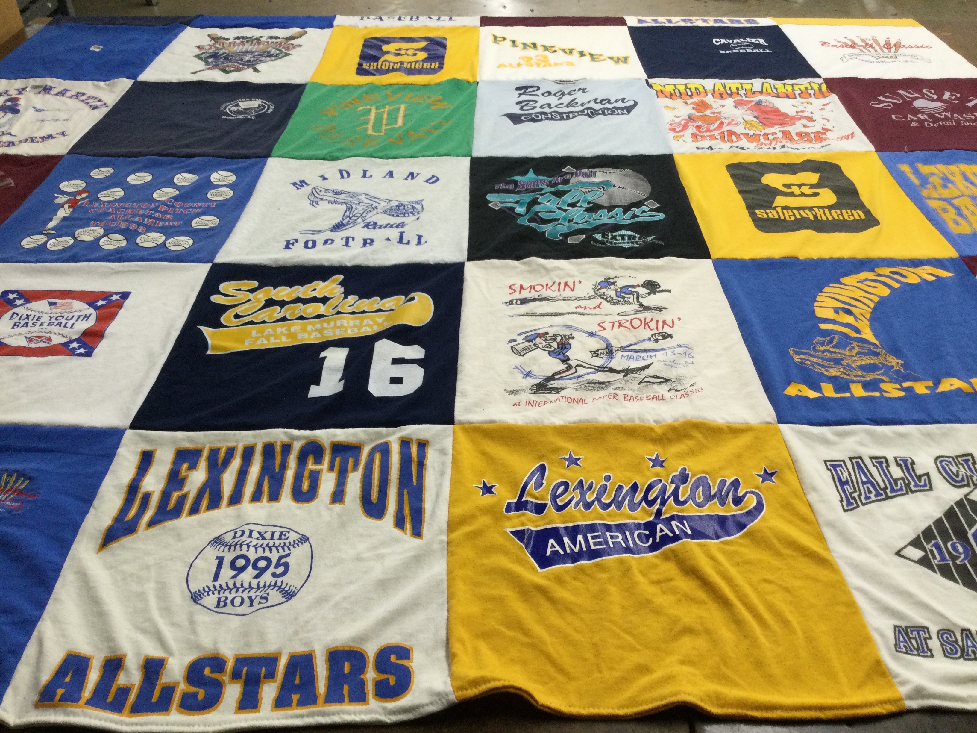 T-shirt quilt featuring lexington allstars by Kristy from SC