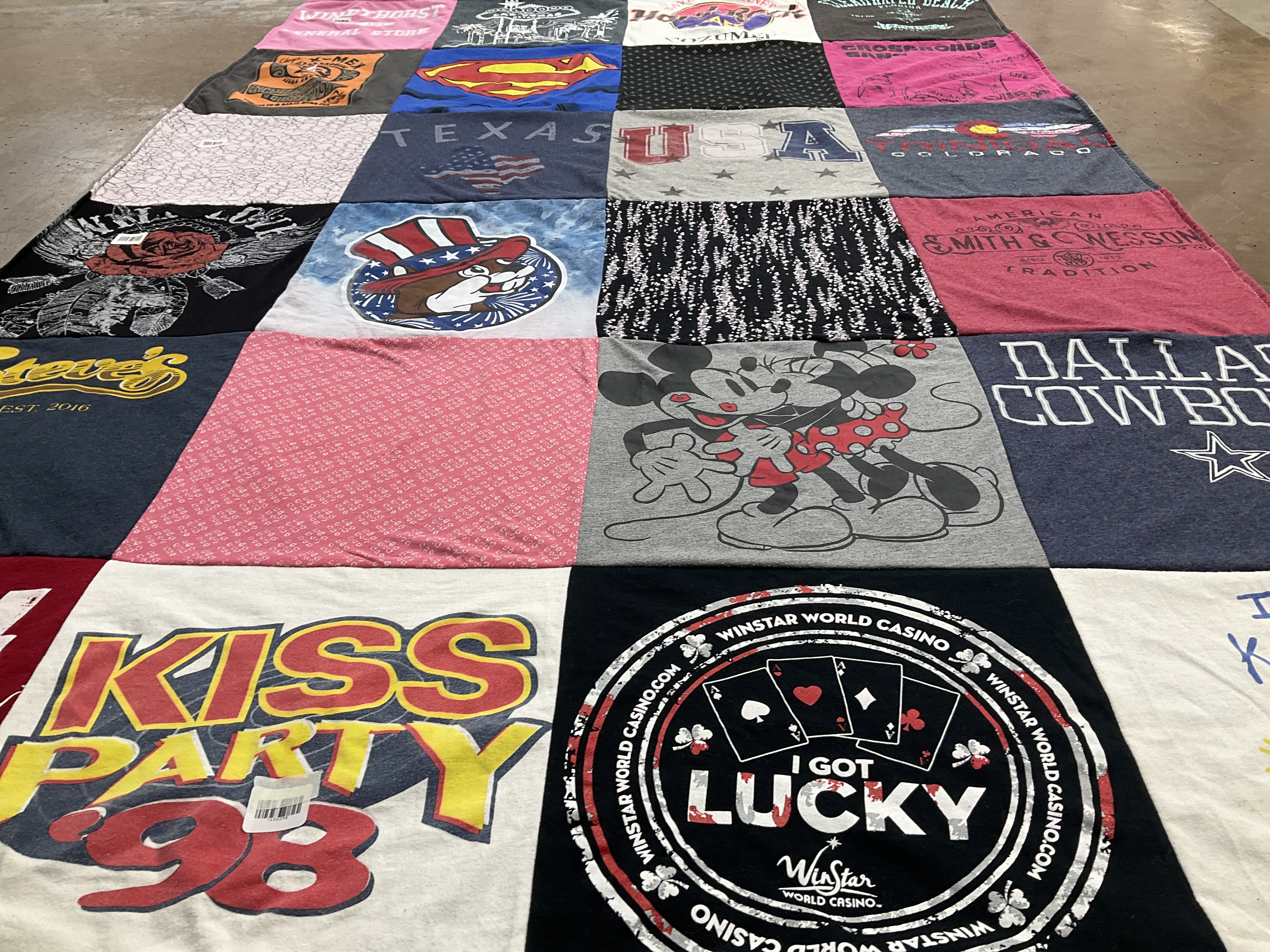 T-shirt quilt featuring dallas cowboys by Lacey from TX