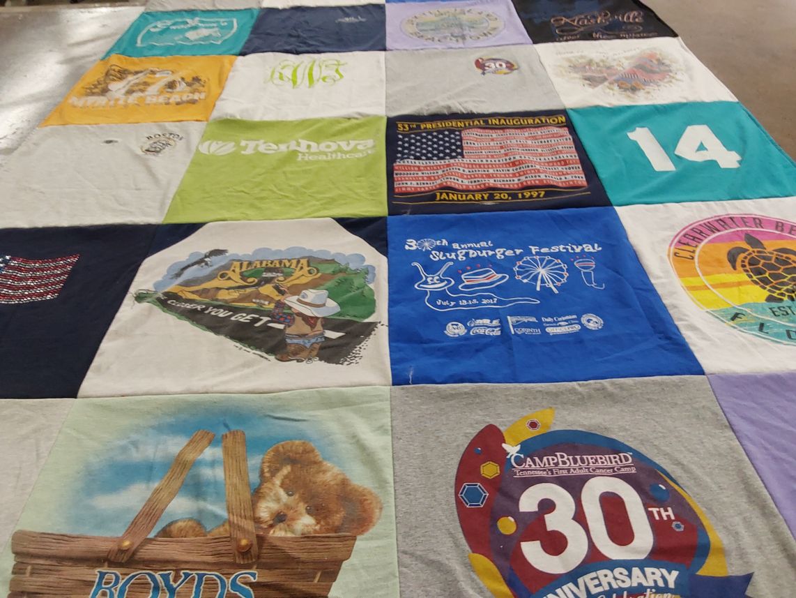 T-shirt quilt with health, festivals themes by Bill from TN