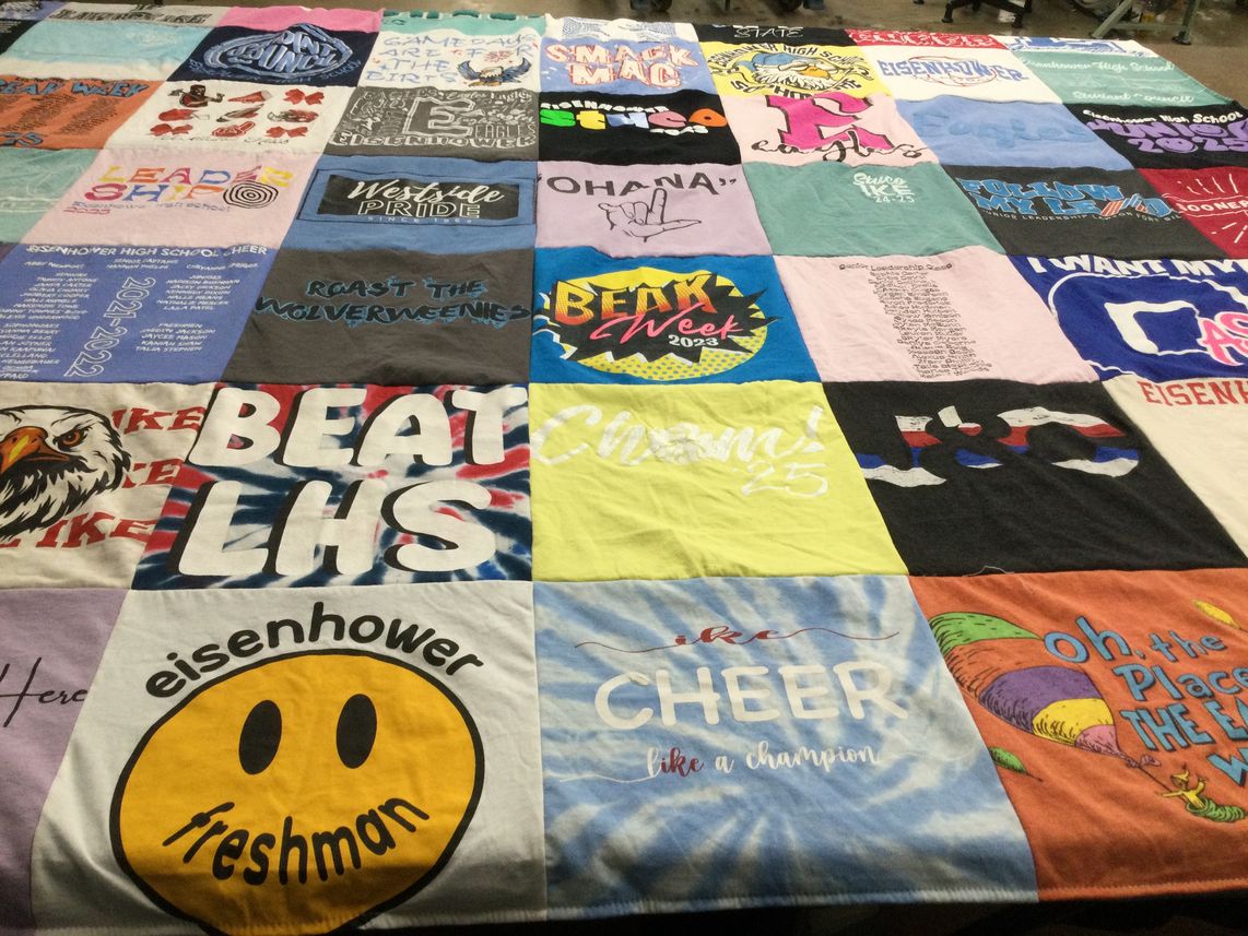 T-shirt quilt featuring lhs, wolverines by Jenny from OK