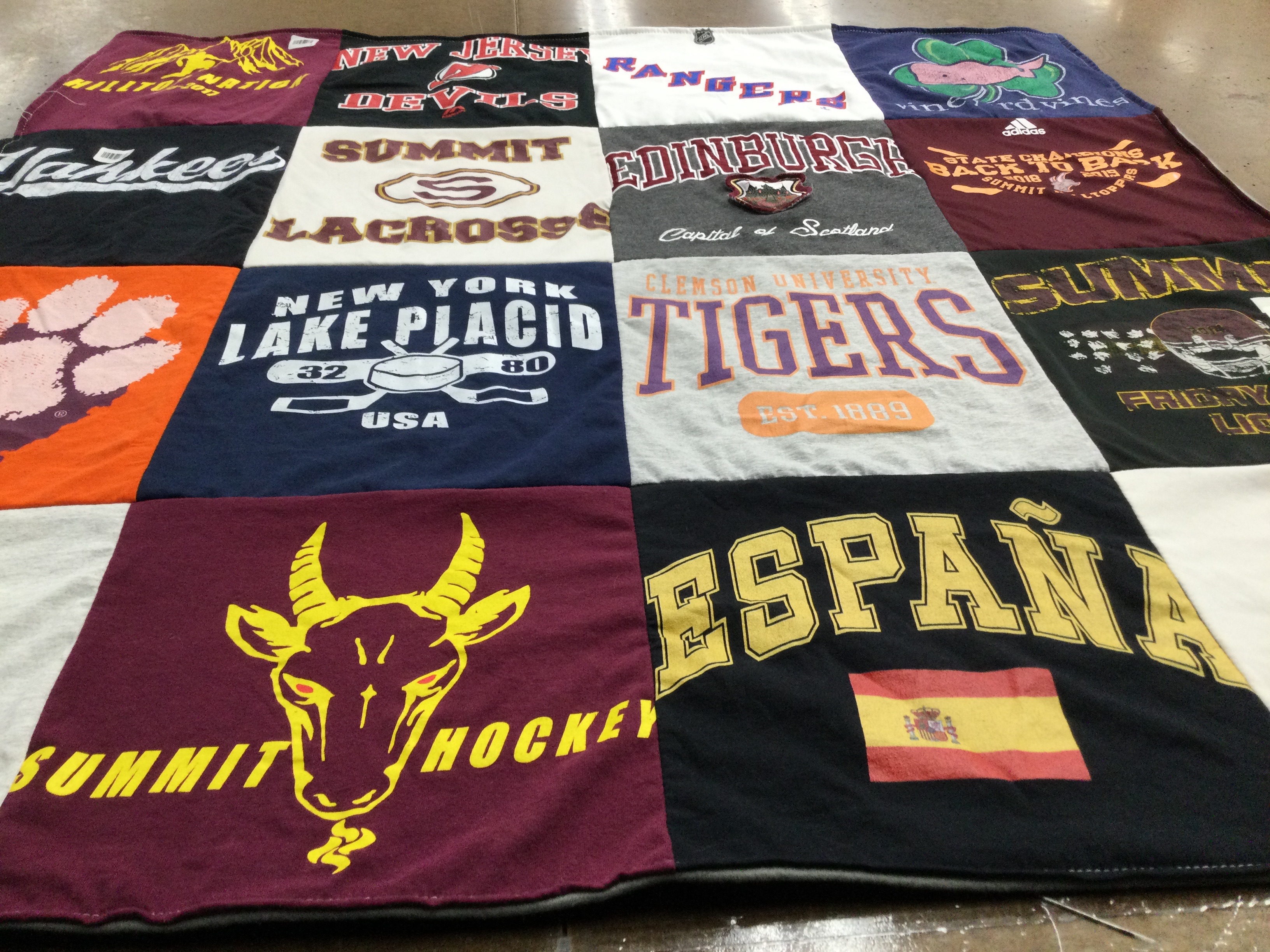 T-shirt quilt from clemson university by Adriana from NJ