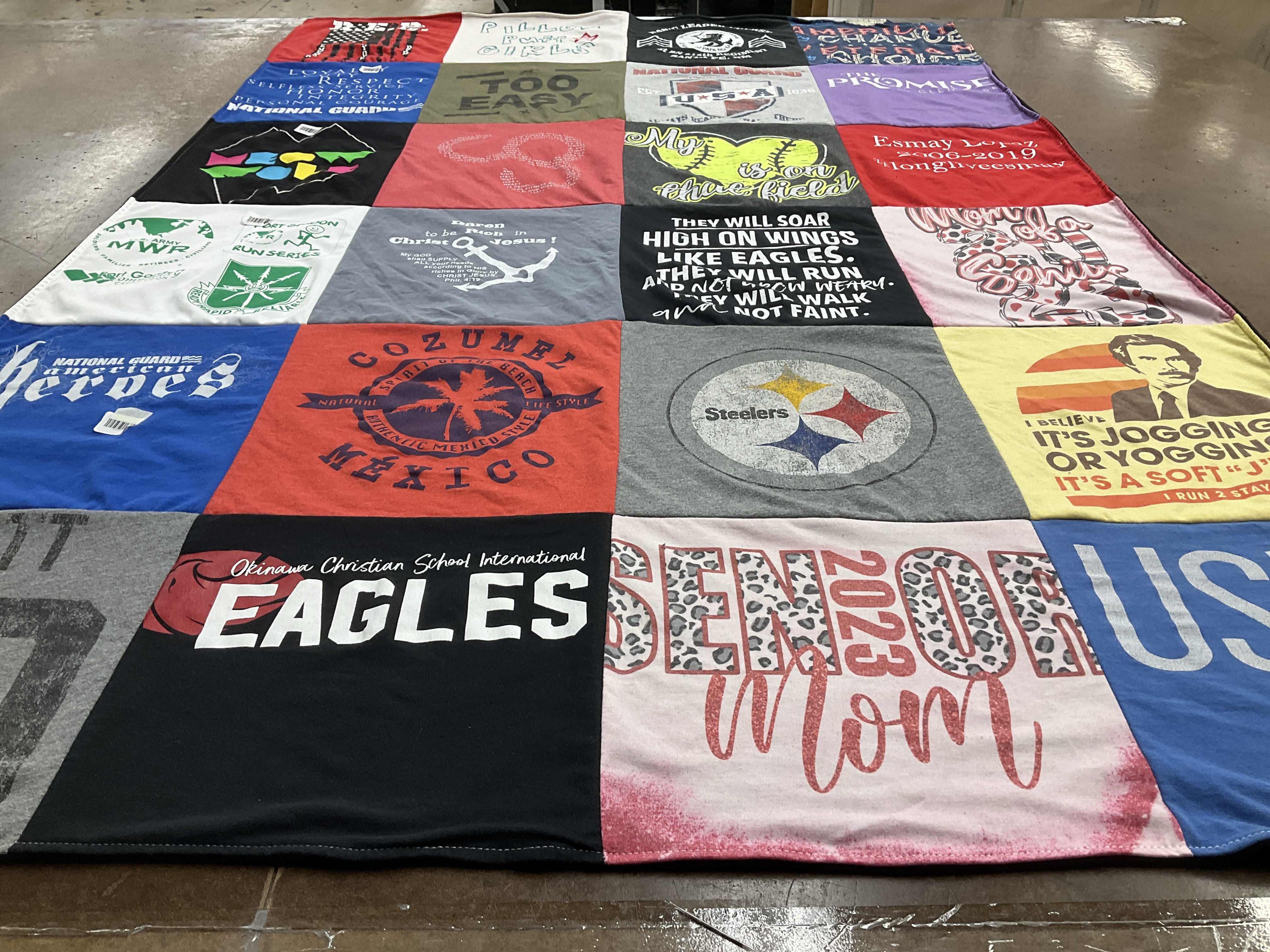 T-shirt quilt featuring steelers by Shawna from TX