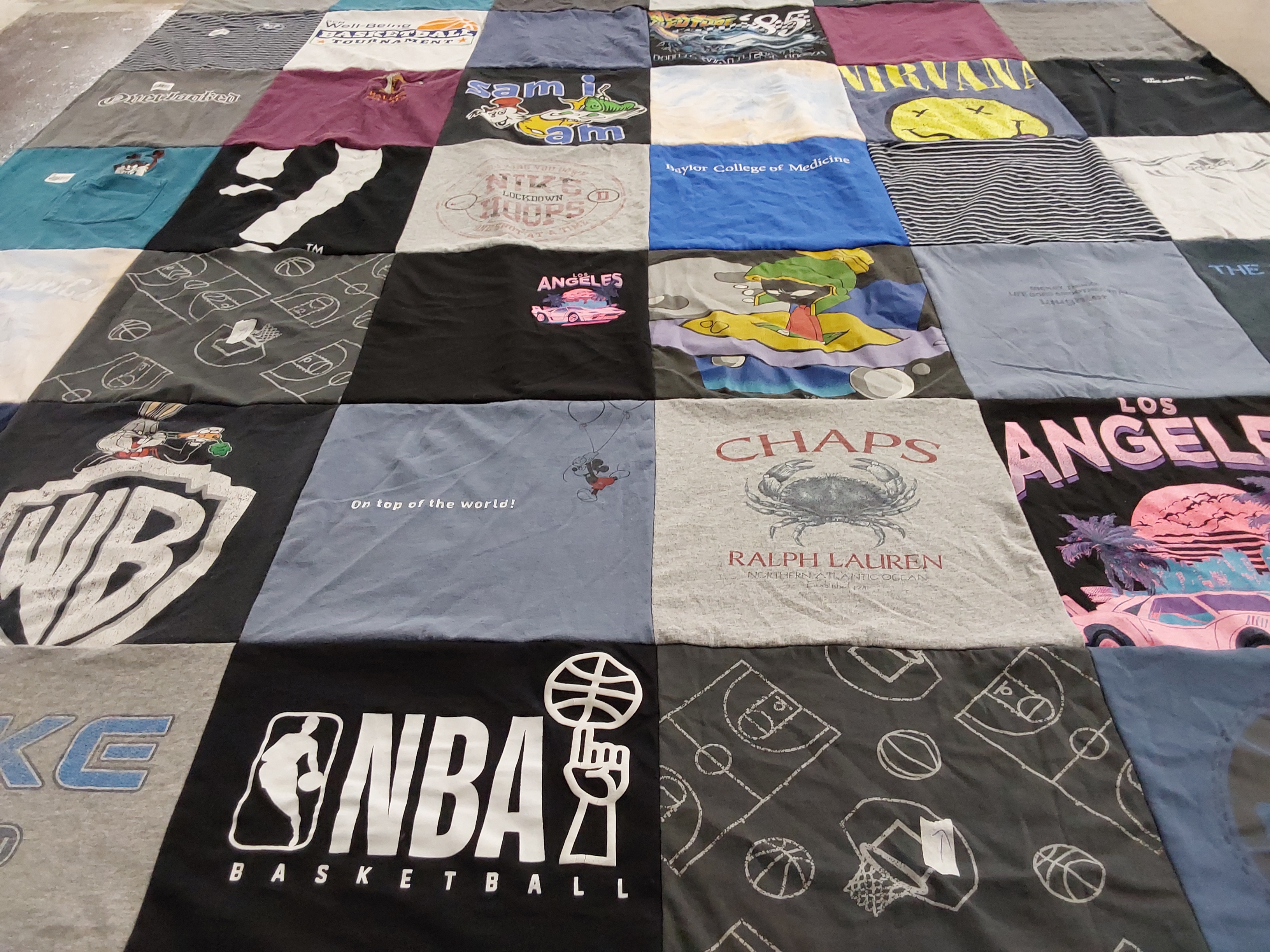 T-shirt quilt featuring nba by selena from TX