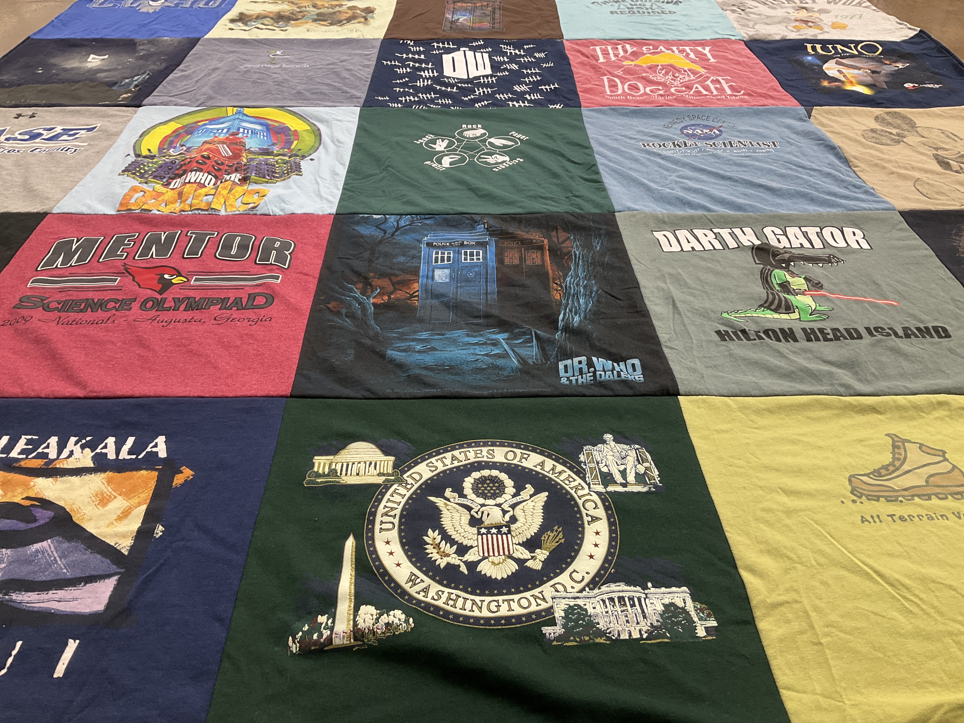 T-shirt quilt from mentor high school by Amy from OH