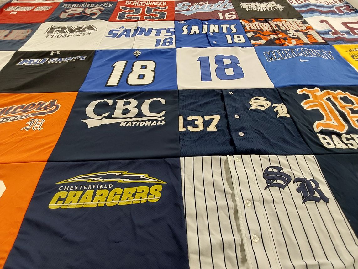 T-shirt quilt featuring cbc nationals, chesterfield chargers by Michael from VA