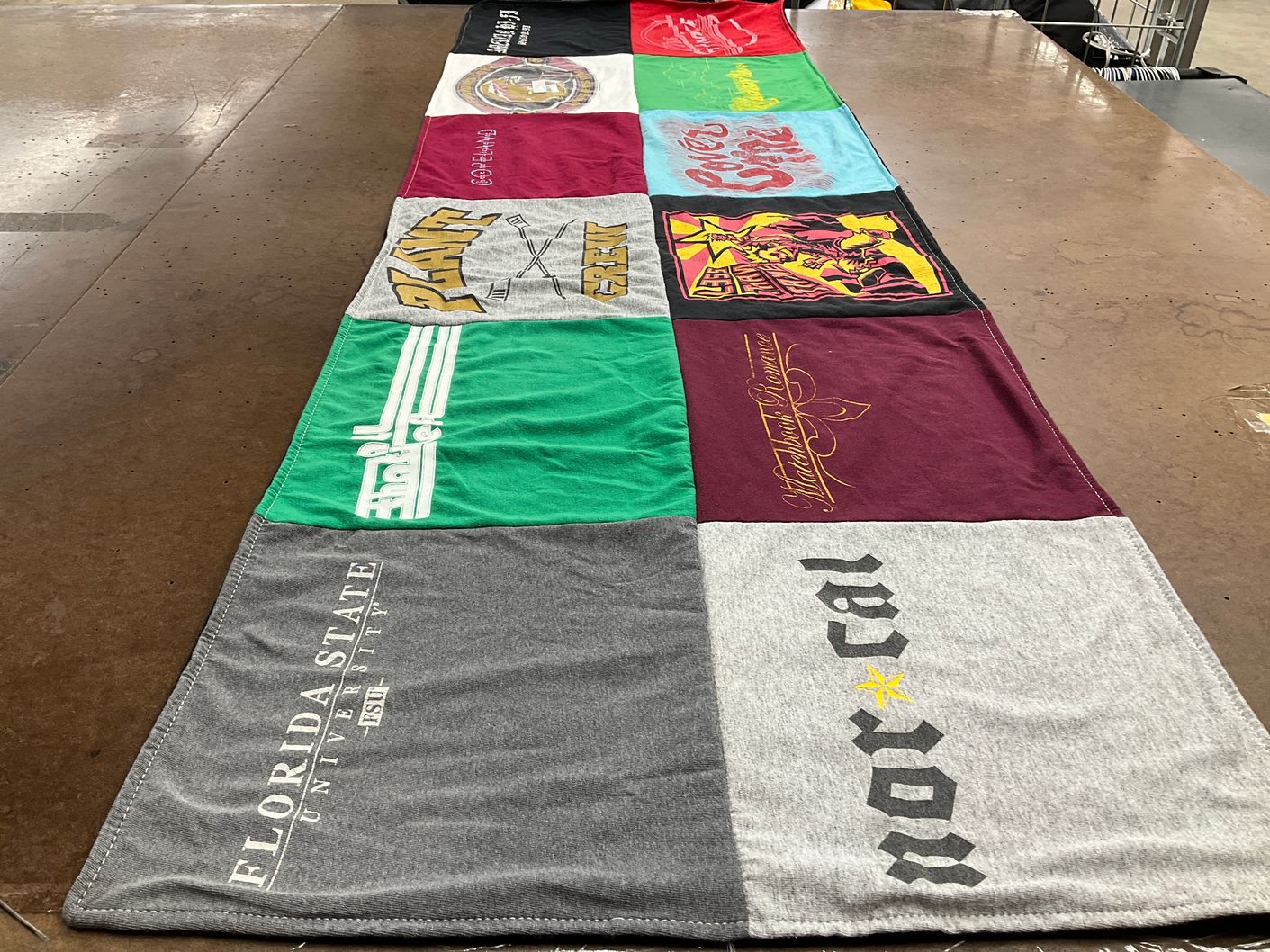 T-shirt quilt from florida state university by Lindsay from FL